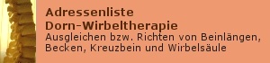 Link zu Dorn-Wirbeltherapie-Adressen bei Therapeuten.de